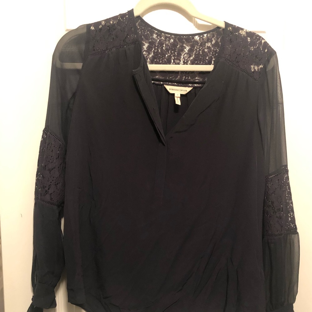 Navy blue blouse